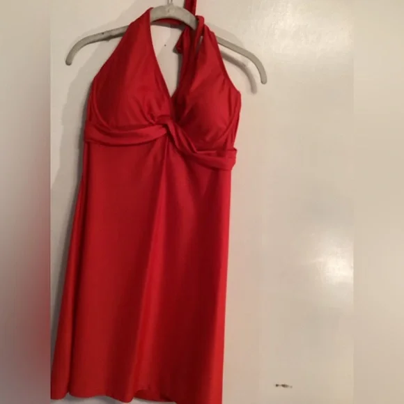 Athleta | Tops | Athleta Athletic Dress With Halter Neck With Tie Sz 36ddd  | Poshmark